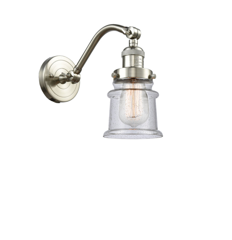 Innovations 515-1W-SN-G184S One Light Wall Sconce, Brushed Satin Nickel