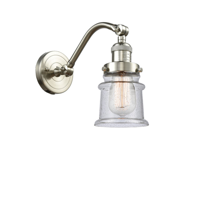 Innovations 515-1W-SN-G184S One Light Wall Sconce, Brushed Satin Nickel