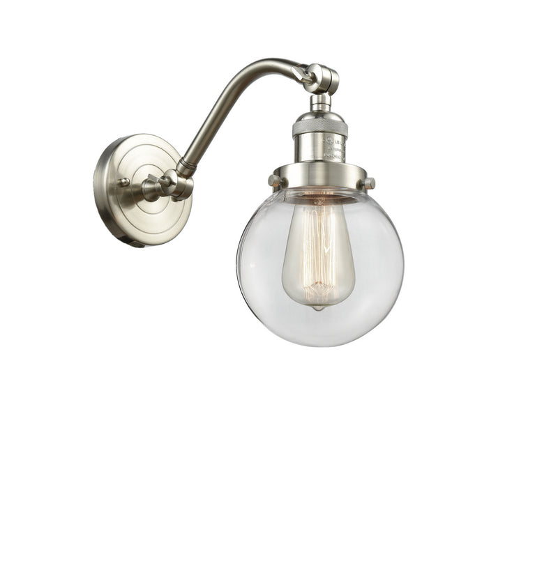 Innovations 515-1W-SN-G202-6-LED LED Wall Sconce, Brushed Satin Nickel