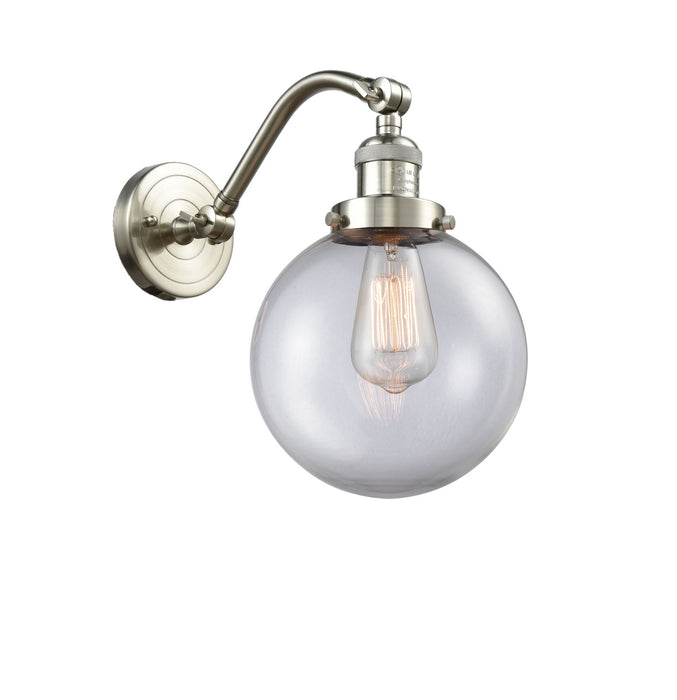 Innovations 515-1W-SN-G202-8-LED LED Wall Sconce, Brushed Satin Nickel