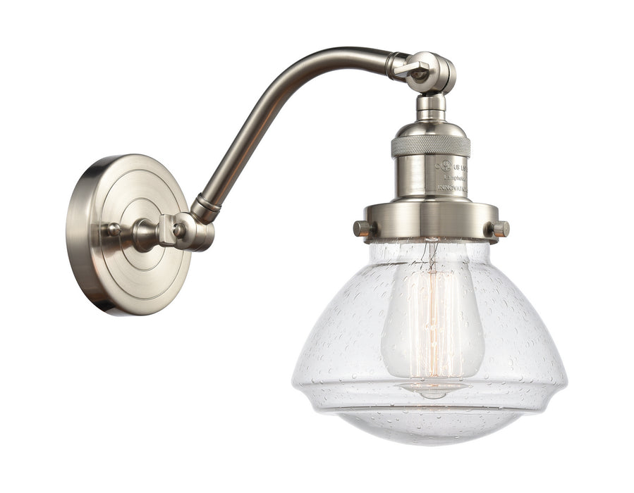 Innovations 515-1W-SN-G324 One Light Wall Sconce, Brushed Satin Nickel
