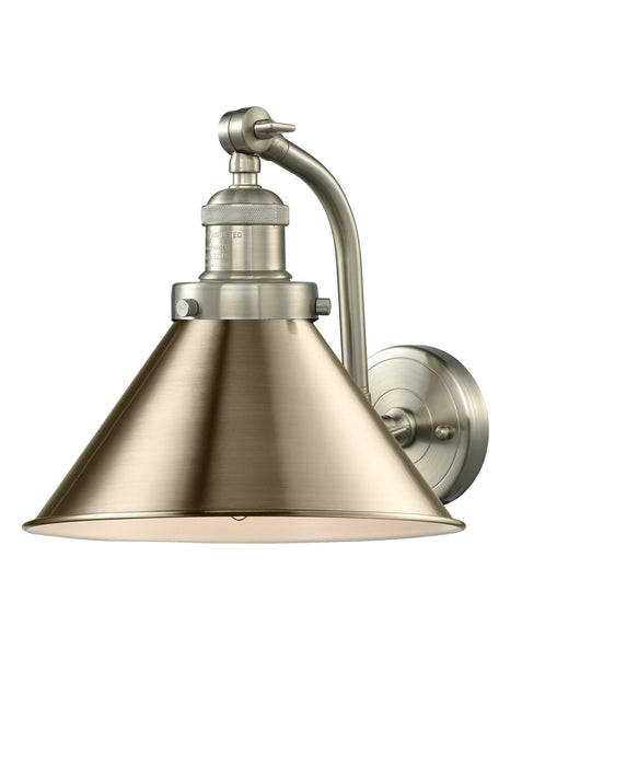 Innovations 515-1W-SN-M10-SN One Light Wall Sconce, Brushed Satin Nickel