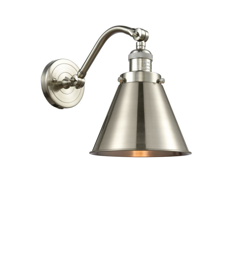 Innovations 515-1W-SN-M13-SN-LED LED Wall Sconce, Brushed Satin Nickel