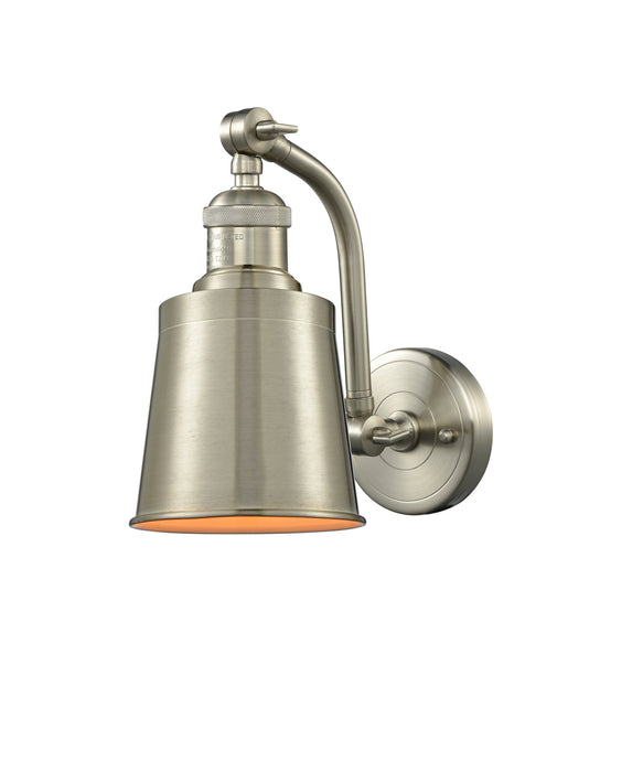 Innovations 515-1W-SN-M9-SN One Light Wall Sconce, Brushed Satin Nickel
