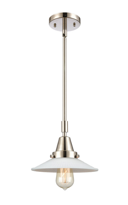 Innovations 447-1S-PN-G1 One Light Mini Pendant, Polished Nickel