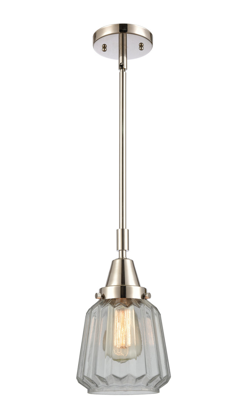 Innovations 447-1S-PN-G142-LED LED Mini Pendant, Polished Nickel