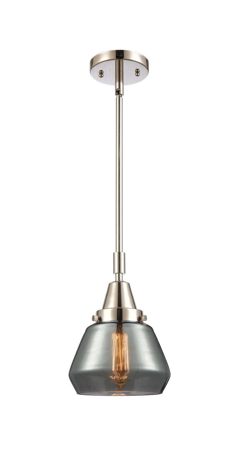 Innovations 447-1S-PN-G173 One Light Mini Pendant, Polished Nickel
