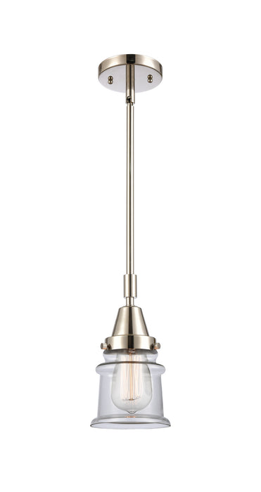 Innovations 447-1S-PN-G182S One Light Mini Pendant, Polished Nickel