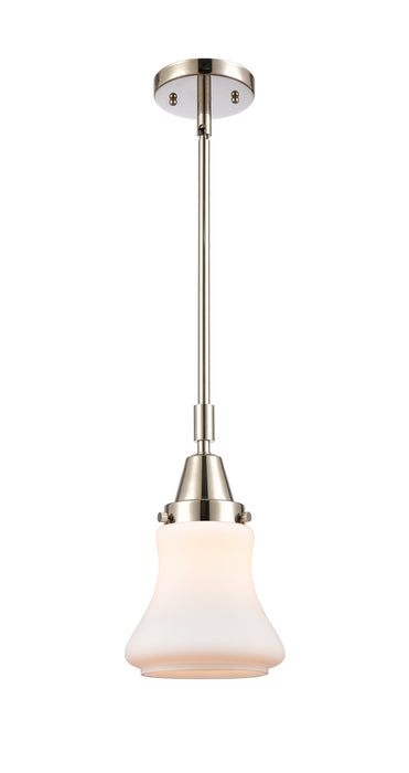 Innovations 447-1S-PN-G191 One Light Mini Pendant, Polished Nickel