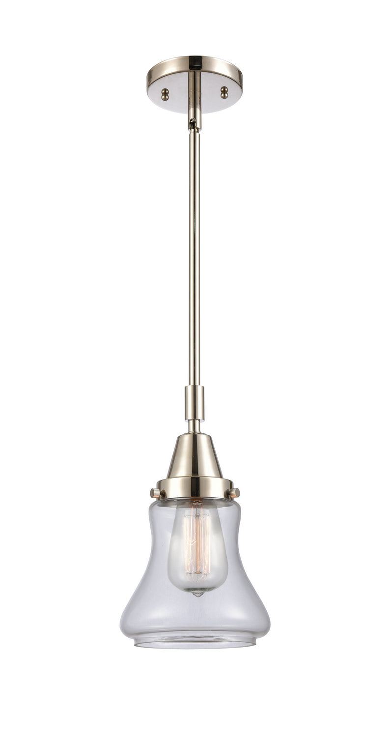Innovations 447-1S-PN-G192 One Light Mini Pendant, Polished Nickel