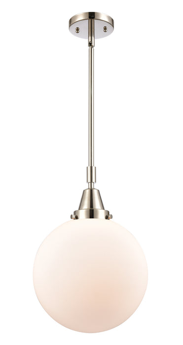 Innovations 447-1S-PN-G201-10 One Light Mini Pendant, Polished Nickel