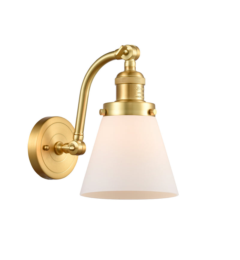 Innovations 515-1W-SG-G61 One Light Wall Sconce, Satin Gold