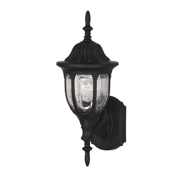 Meridian M50057BK One Light Outdoor Wall Sconce, Black