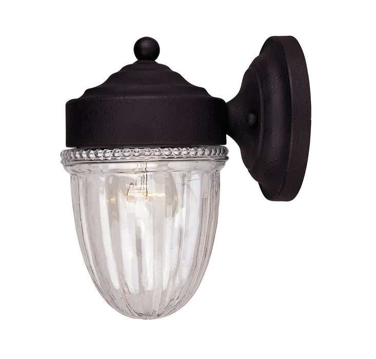 Meridian M50060TB One Light Outdoor Wall Sconce, Textured Black