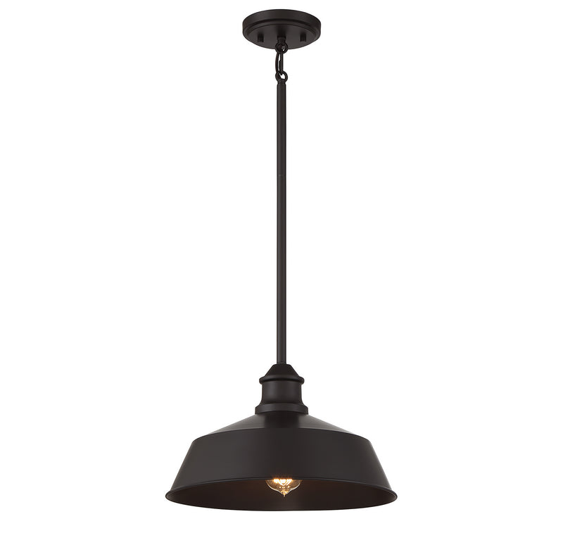 Meridian M7021ORB One Light Pendant, Oil Rubbed Bronze