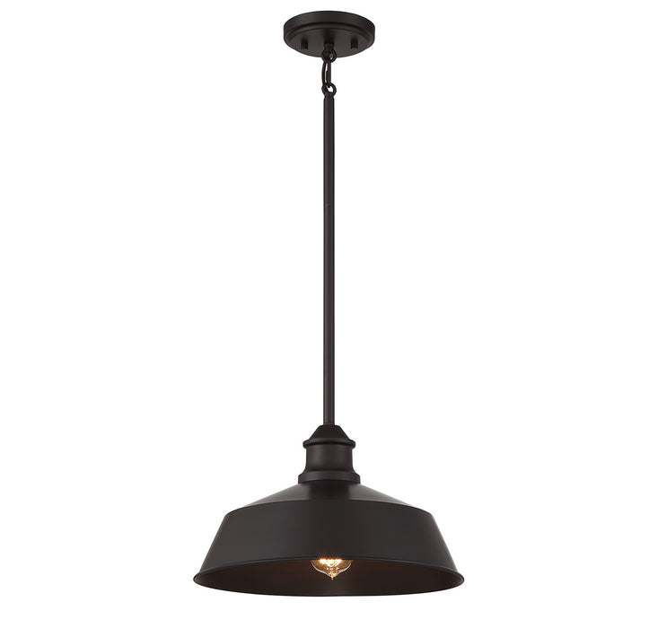 Meridian M7021ORB One Light Pendant, Oil Rubbed Bronze