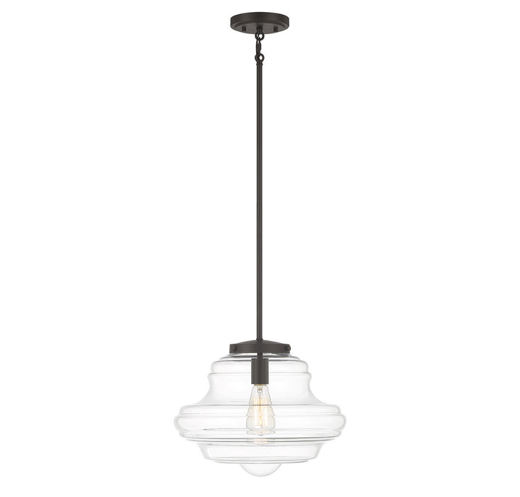 Meridian M7022ORB One Light Pendant, Oil Rubbed Bronze