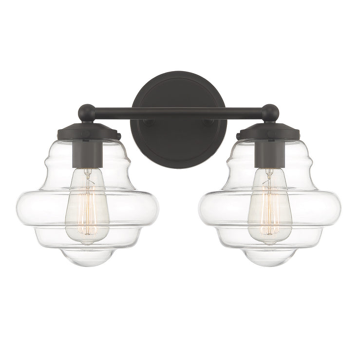 Meridian M80072ORB Two Light Bathroom Vanity, Oil Rubbed Bronze