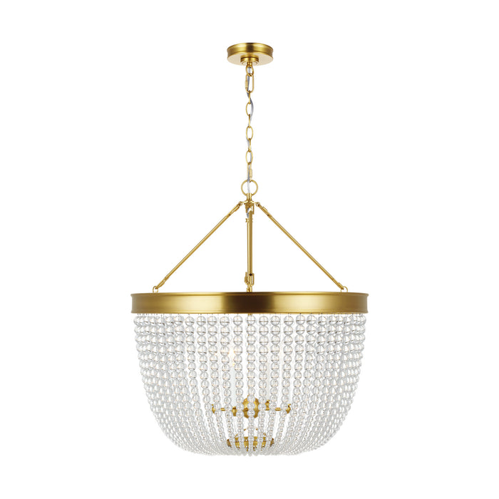 Visual Comfort Studio CP1344BBS Four Light Pendant, Burnished Brass