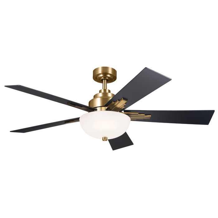 Kichler 300345BNB 52" Ceiling Fan, Brushed Natural Brass