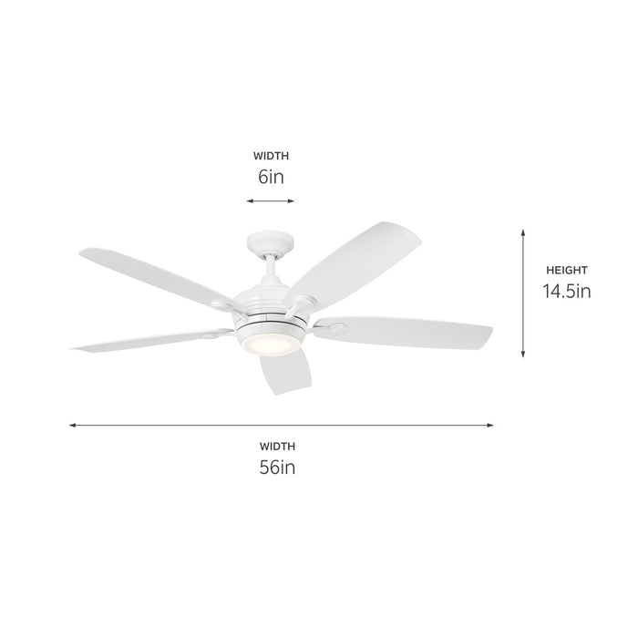 Kichler 310080WH 56" Ceiling Fan, White