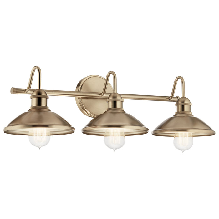 Kichler 45945CPZ Three Light Bath, Champagne Bronze