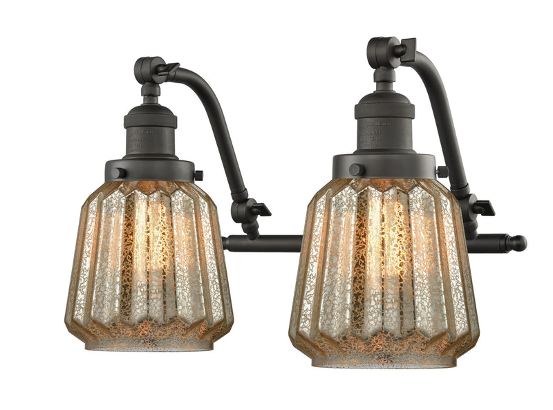 Innovations 515-2W-OB-G146 Two Light Bath Vanity, Oil Rubbed Bronze