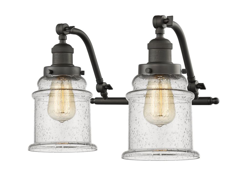Innovations 515-2W-OB-G184 Two Light Bath Vanity, Oil Rubbed Bronze