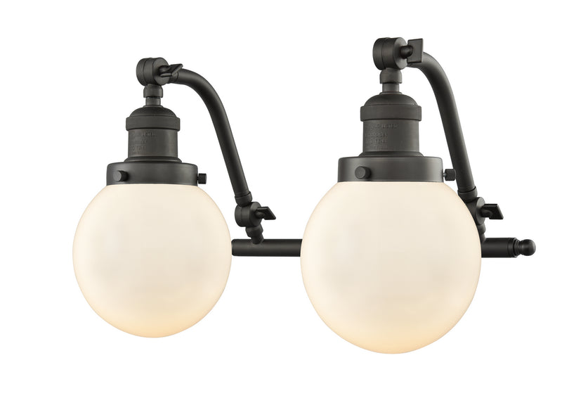Innovations 515-2W-OB-G201-6-LED LED Bath Vanity, Oil Rubbed Bronze