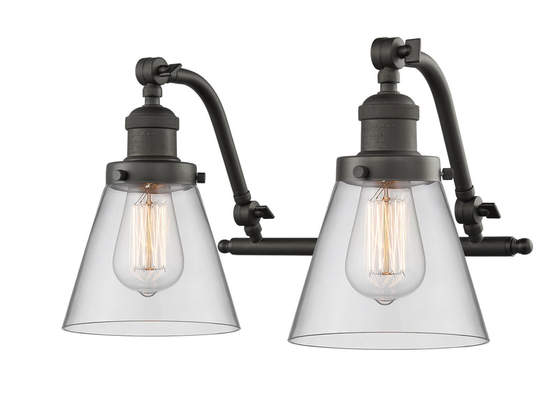 Innovations 515-2W-OB-G62 Two Light Bath Vanity, Oil Rubbed Bronze