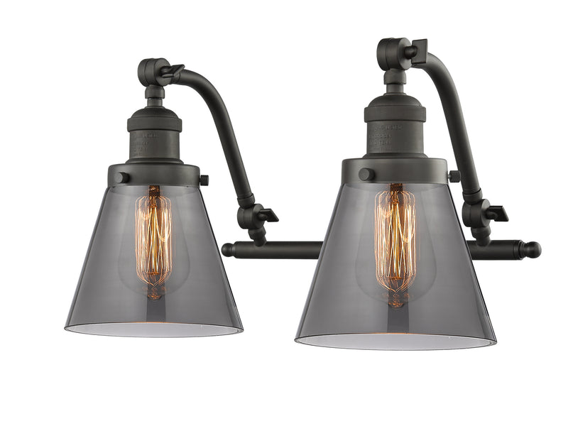 Innovations 515-2W-OB-G63 Two Light Bath Vanity, Oil Rubbed Bronze