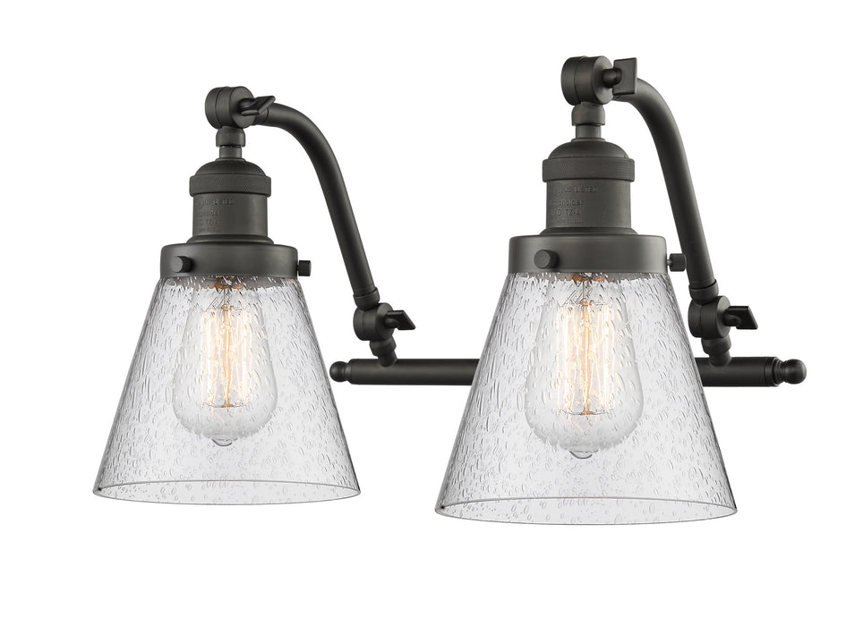 Innovations 515-2W-OB-G64 Two Light Bath Vanity, Oil Rubbed Bronze