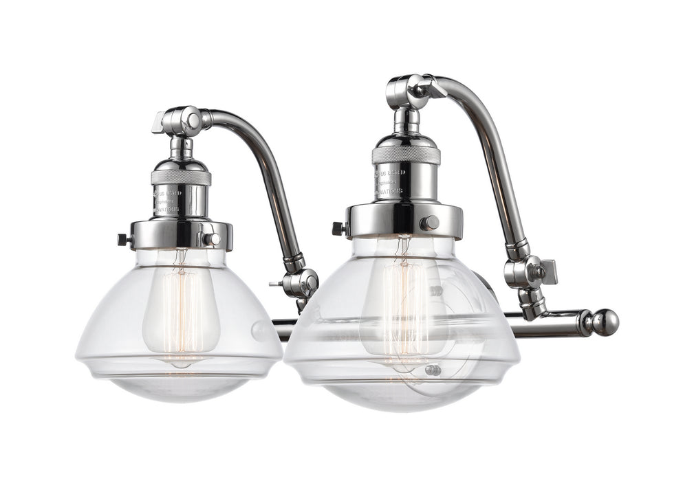 Innovations 515-2W-PC-G322 Two Light Bath Vanity, Polished Chrome