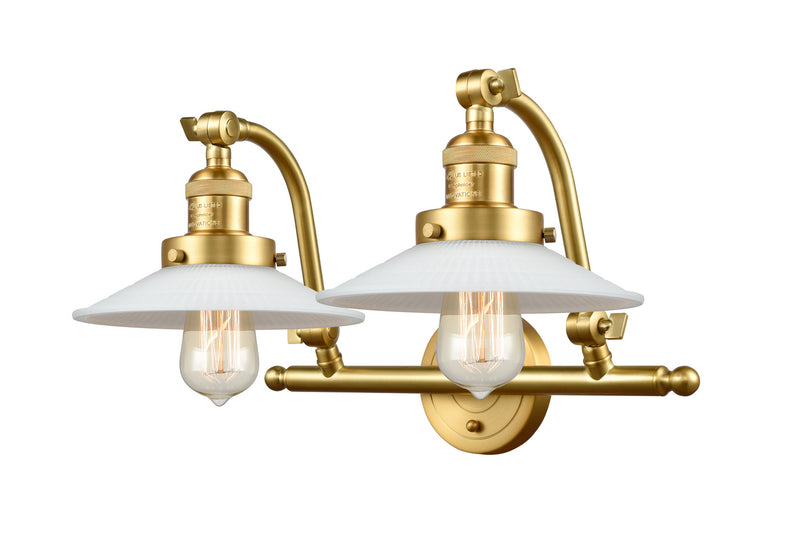 Innovations 515-2W-SG-G1 Two Light Bath Vanity, Satin Gold