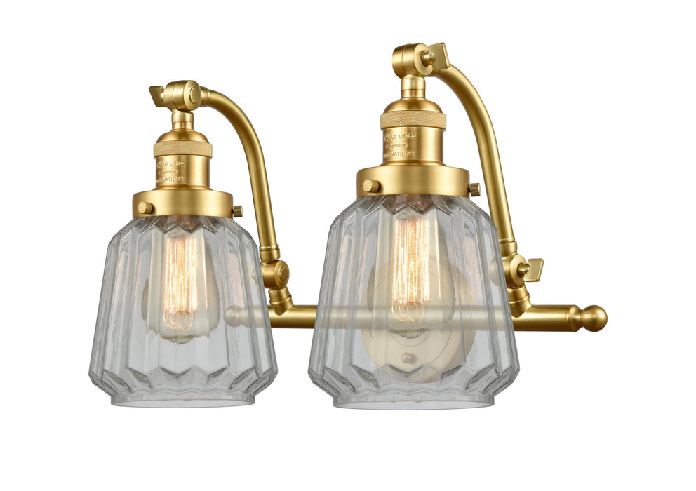 Innovations 515-2W-SG-G142 Two Light Bath Vanity, Satin Gold