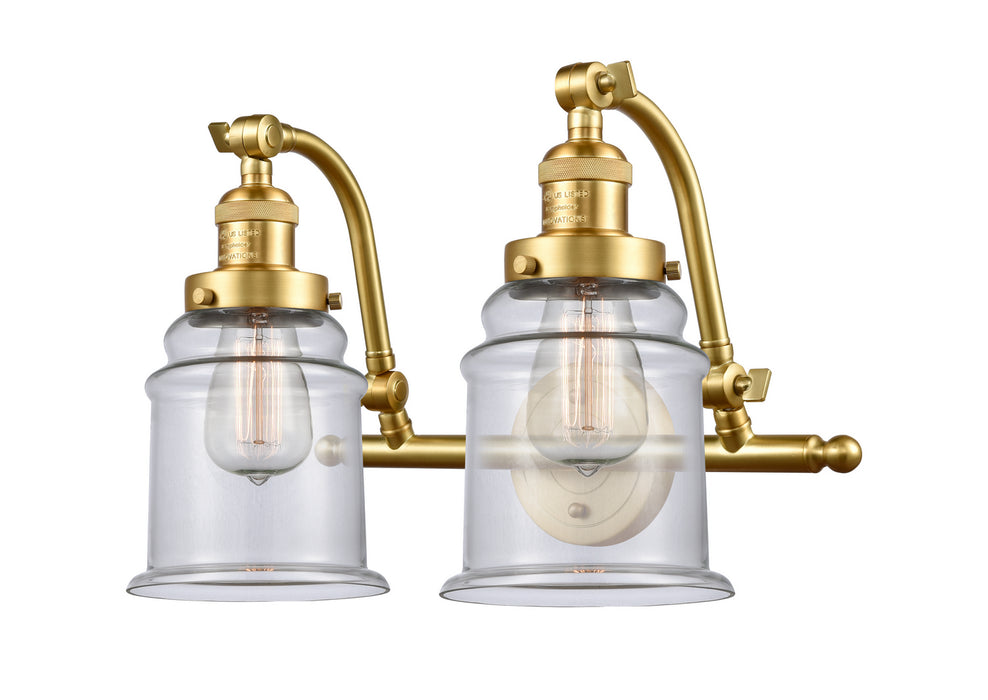 Innovations 515-2W-SG-G182 Two Light Bath Vanity, Satin Gold