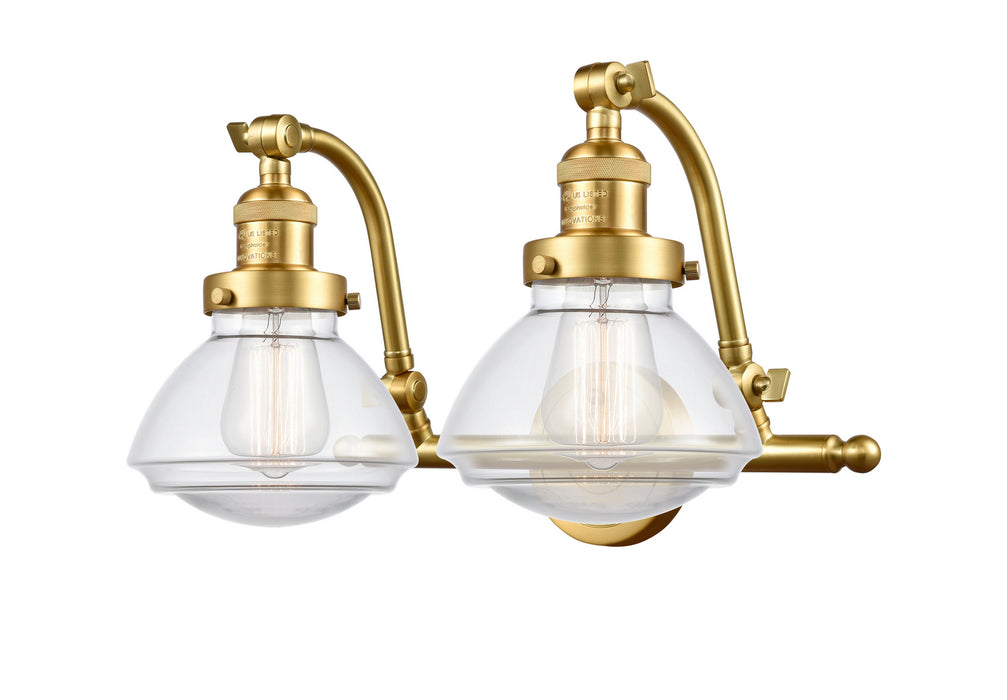Innovations 515-2W-SG-G322-LED LED Bath Vanity, Satin Gold