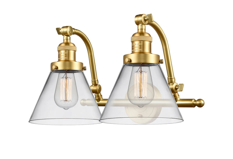 Innovations 515-2W-SG-G42 Two Light Bath Vanity, Satin Gold