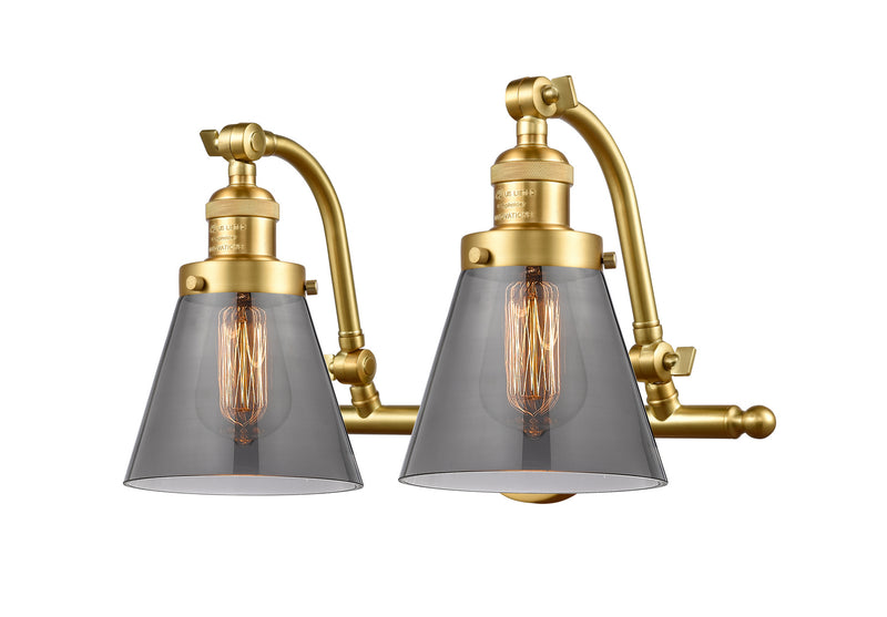 Innovations 515-2W-SG-G63 Two Light Bath Vanity, Satin Gold
