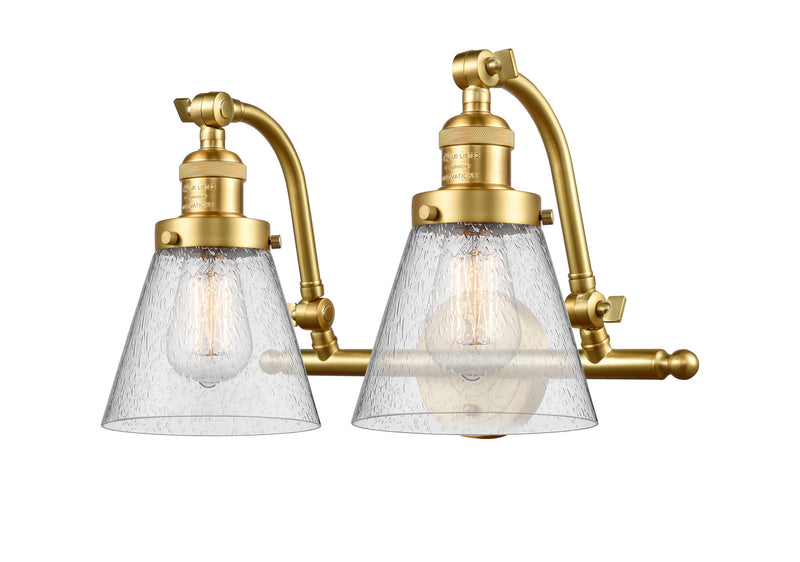 Innovations 515-2W-SG-G64 Two Light Bath Vanity, Satin Gold