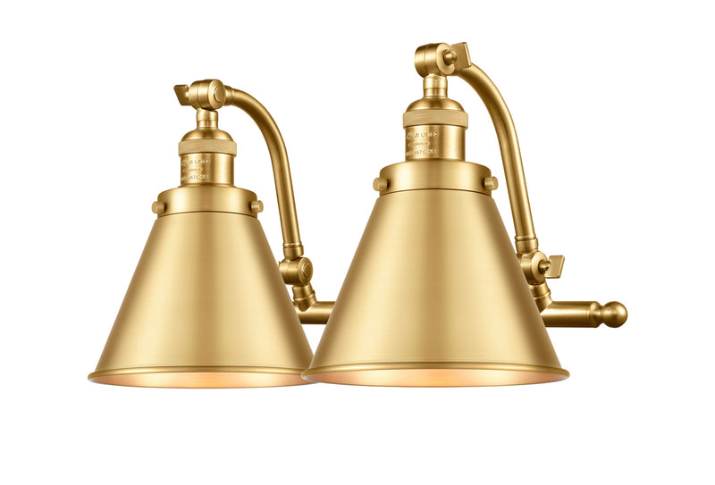Innovations 515-2W-SG-M13-SG Two Light Bath Vanity, Satin Gold