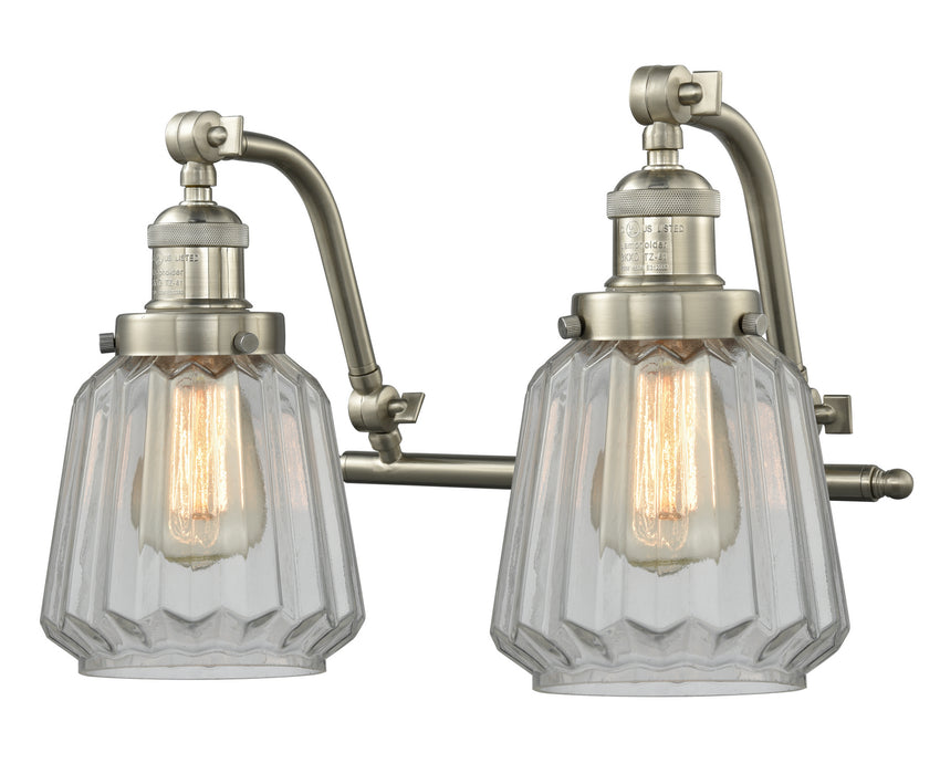 Innovations 515-2W-SN-G142 Two Light Bath Vanity, Brushed Satin Nickel