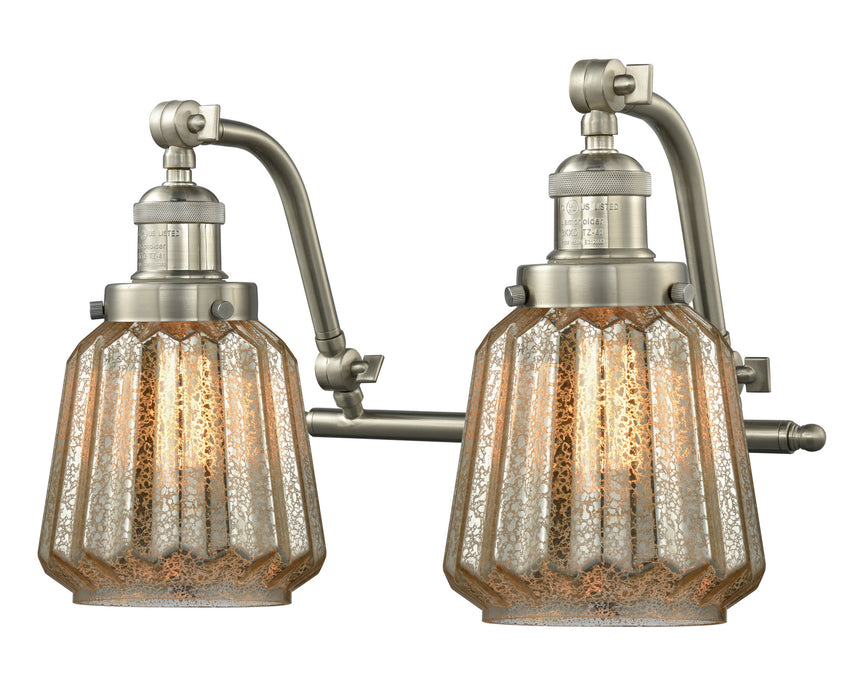 Innovations 515-2W-SN-G146 Two Light Bath Vanity, Brushed Satin Nickel