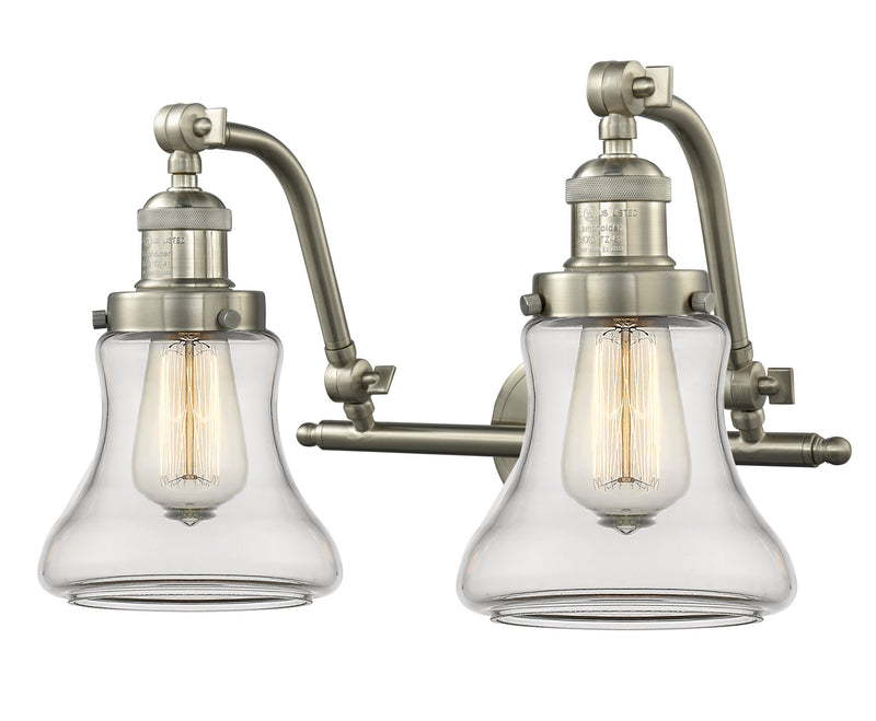 Innovations 515-2W-SN-G192 Two Light Bath Vanity, Brushed Satin Nickel