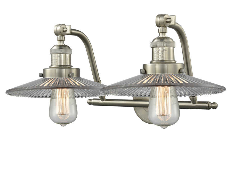 Innovations 515-2W-SN-G2 Two Light Bath Vanity, Brushed Satin Nickel