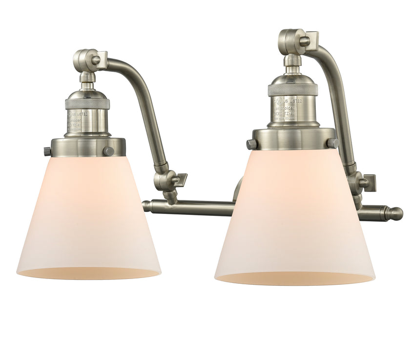 Innovations 515-2W-SN-G61 Two Light Bath Vanity, Brushed Satin Nickel