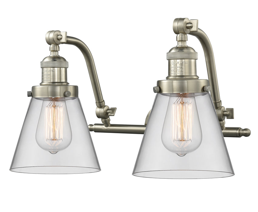 Innovations 515-2W-SN-G62 Two Light Bath Vanity, Brushed Satin Nickel
