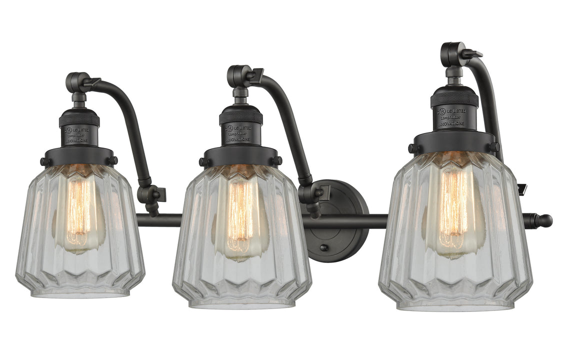 Innovations 515-3W-OB-G142 Three Light Bath Vanity, Oil Rubbed Bronze