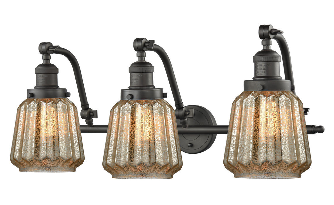 Innovations 515-3W-OB-G146 Three Light Bath Vanity, Oil Rubbed Bronze