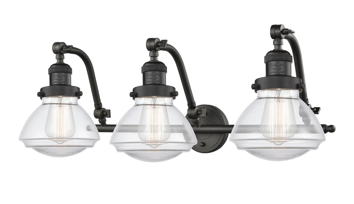 Innovations 515-3W-OB-G322 Three Light Bath Vanity, Oil Rubbed Bronze